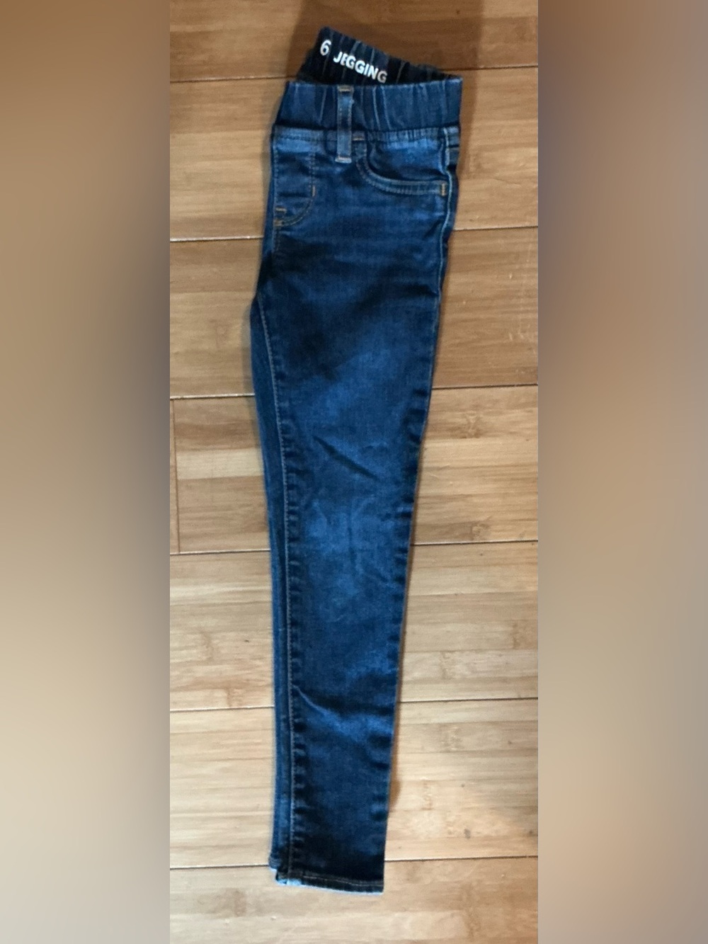 GAP Kids Girls Dark Wash Stretch Pull On Denim Jegging Pants Size 6